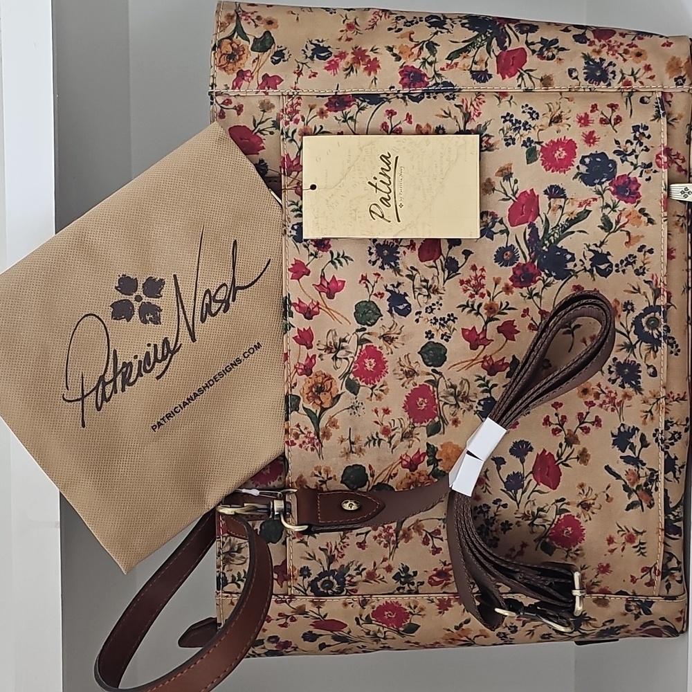Patricia Nash Silvi Prairie Rose Patina Tote Bag